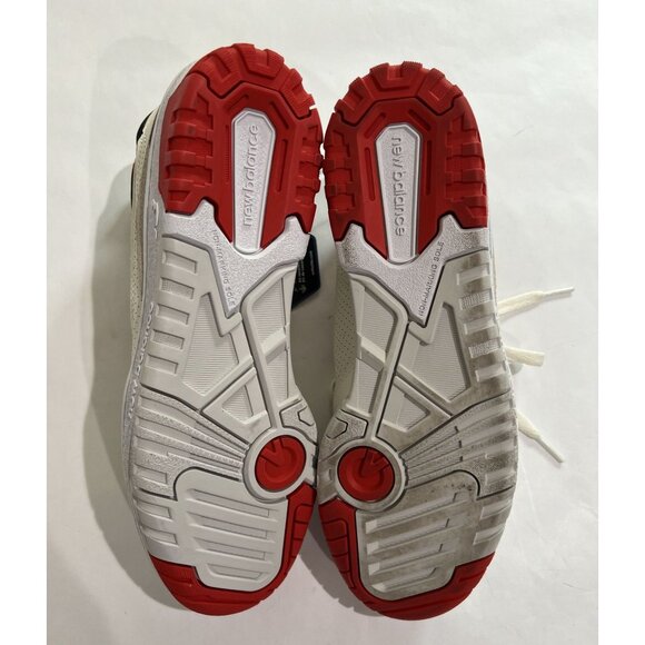 New Balance 550 Sneakers in Sea Salt True Red - Picture 6 of 7